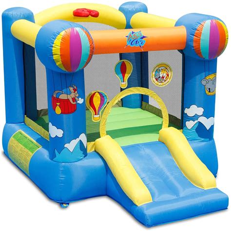 Hot sale kids inflatable bounce house 3 in 1 white bounce house with slide ball pit for birthday party. . Inflatable bounce house for sale